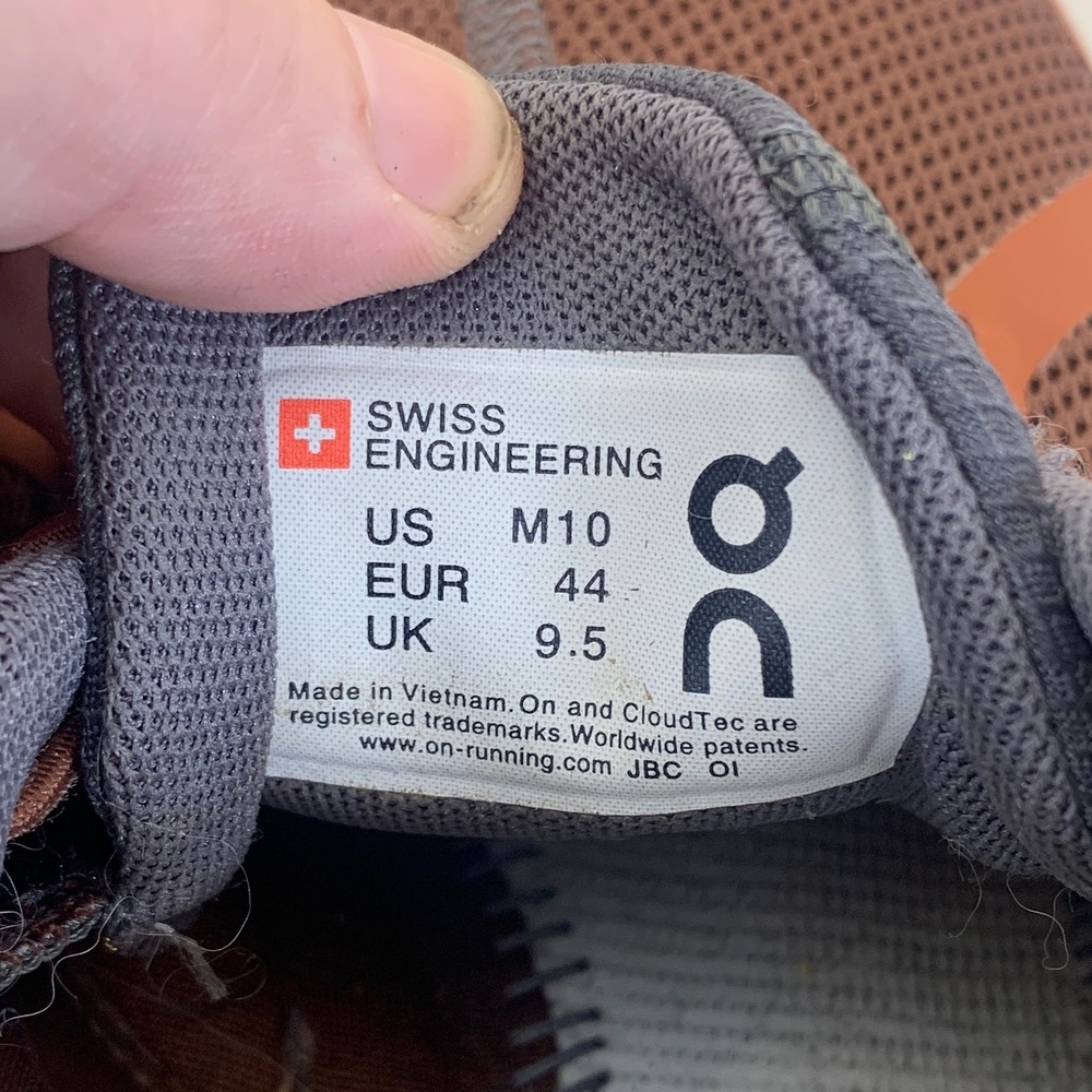 On Cloud 2.0 Shoes Mens 10 Brown Lightweight Breathable Running Sneakers - Picture 12 of 13
